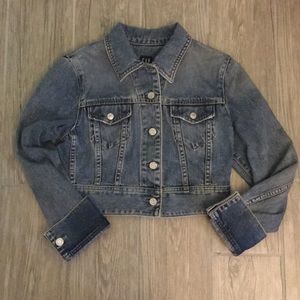 Gap Cropped Denim/Jean Jacket
